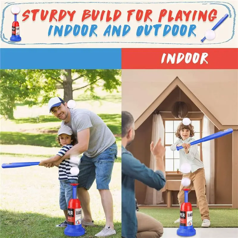 T84C-2X طقم كرة بيسبول للأطفال الصغار في الهواء الطلق للأطفال الصغار مع مجموعة كرة T للأطفال الصغار مع