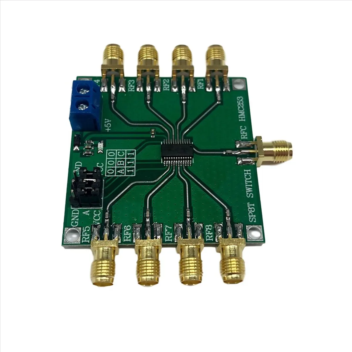 ●HMC253 DC-2.5 GHz Multifunction RF Single Pole Eight Throw Switch Rf Switch Channel Select Antenna Module-ABFB