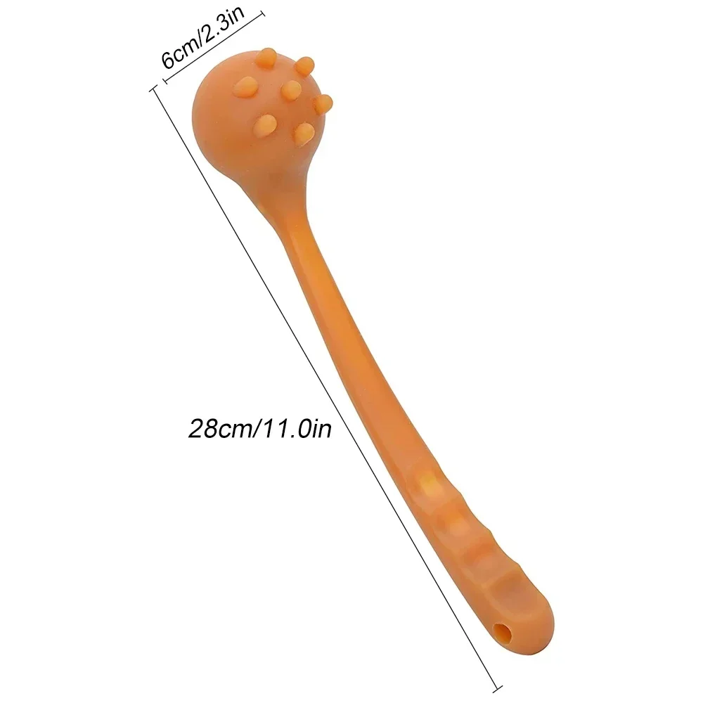 KEMOKO-Manual Back Massage Hammer Tool, Handheld Silicone Hammer para todo o corpo, pernas, braços, costas, casa, escritório massageador, 1pc