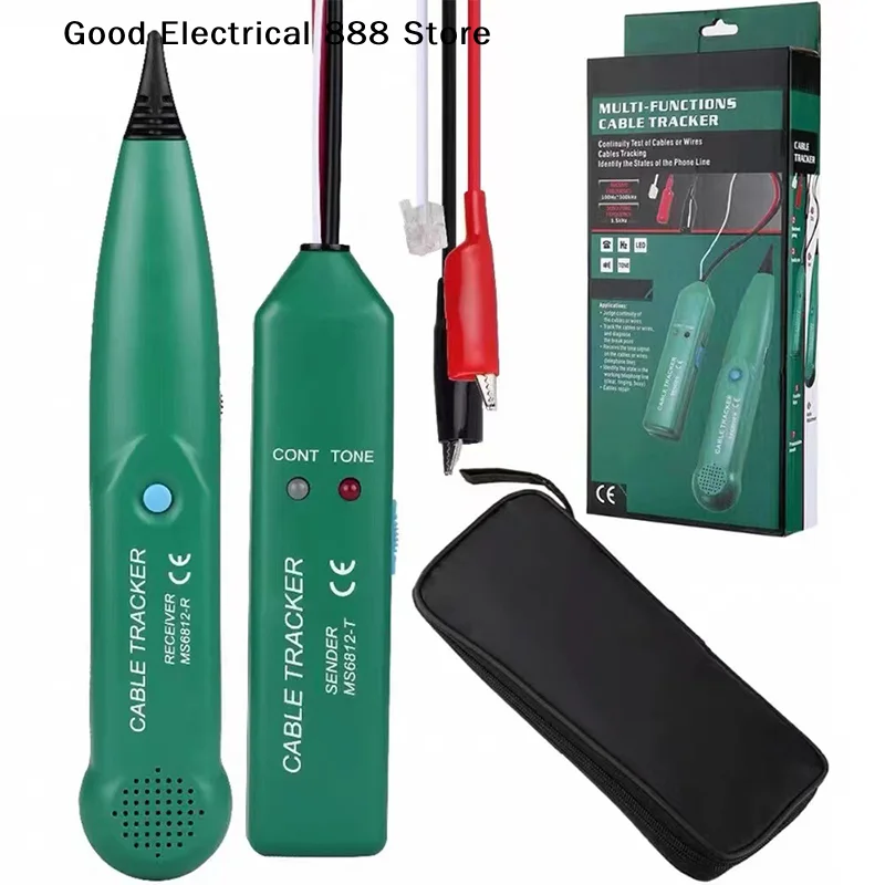 【G】MS6812 Cable Tracker Tester Professional Line LAN Detector UTP STP Telephone Wire Tracer Breakpoint Location Diagnose Tone