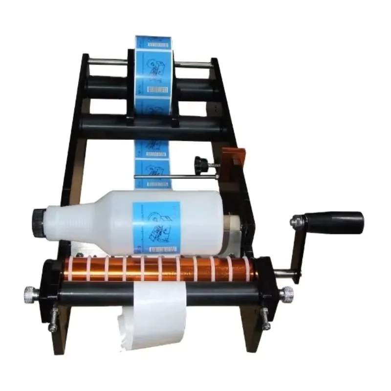 

E****mical and simple manual hand-held round bottle labeling machine, easy to operate and durable