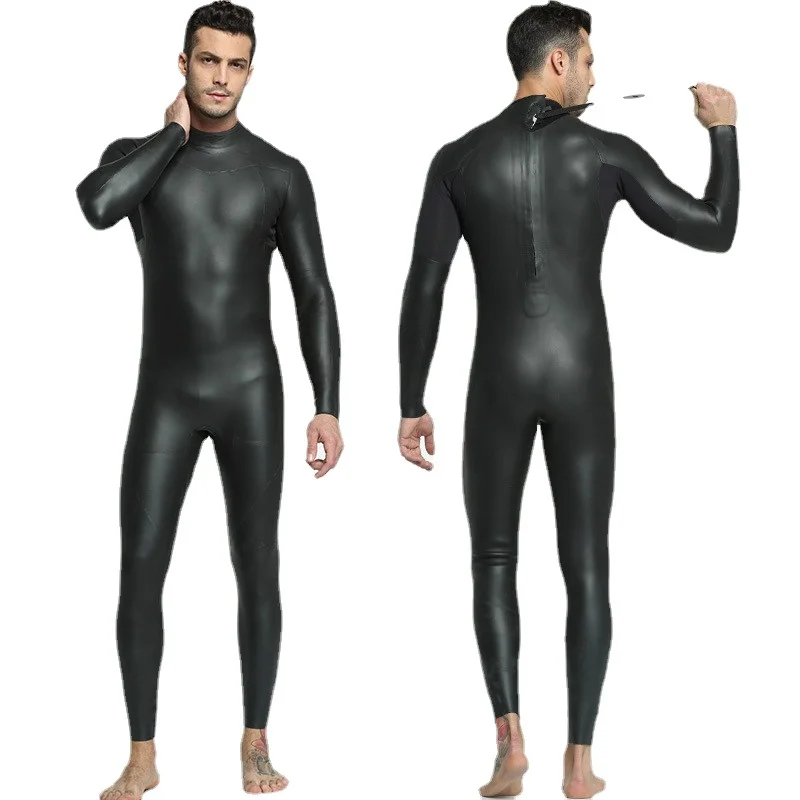 Mens Women 3mm CR Triathlon Wetsuit Ultra Elastic Smooth Skin Wetsuits Full Wetsuit Open Water CR Neoprene