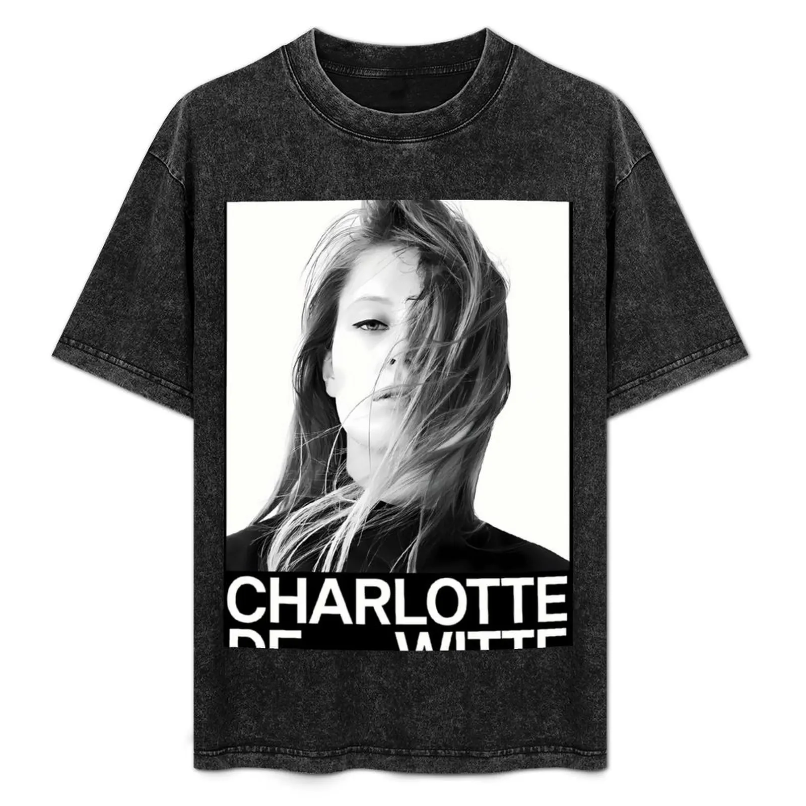 

Charlotte Dj Witte T-Shirt Large Size Casual Short Sleeve Top