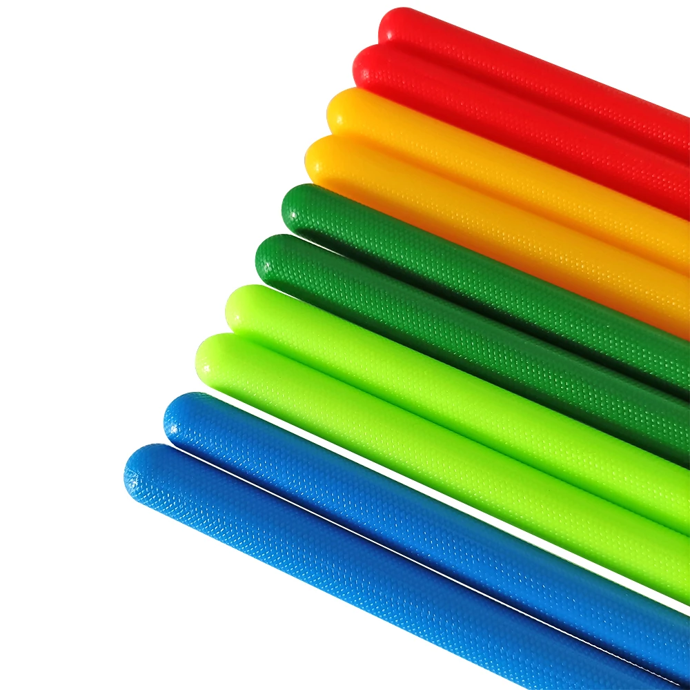 1 Pair 5A Nylon Drum Sticks Colourful Jazz Marching Drum ABS Drum Stick Percussion Instrument Parts Practice Accessories