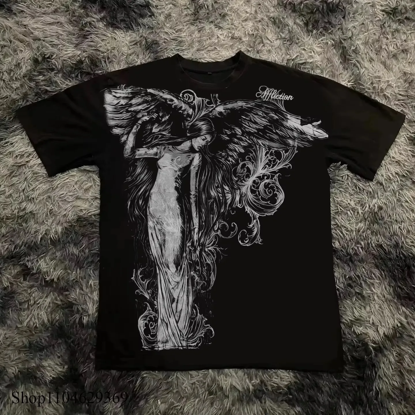 Gothic T-Shirt 2026 Streetwear Oversized Graphic Punk Retro Tops Men Short Sleeve