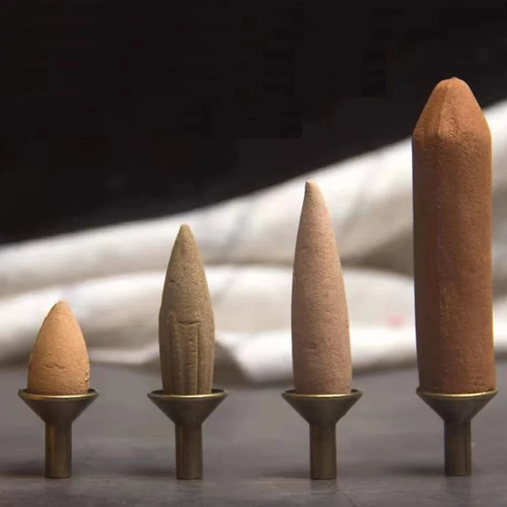 

6pcs Metal Incense Cone Holder Backflow Burner Tray For Home Yoga Room Simple Incense Stick Support Censer Rack Home Supplies