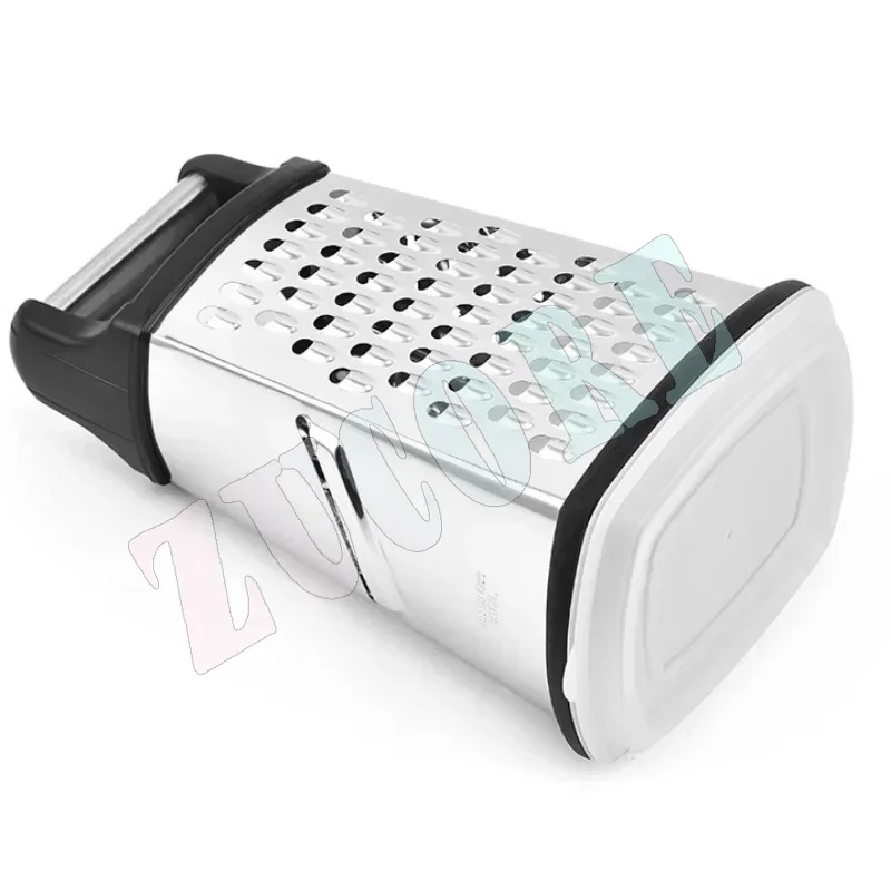 New 4-sided Stainless Steel, New Spring Chef Professional Box Grate, Most Suitable For Cheese