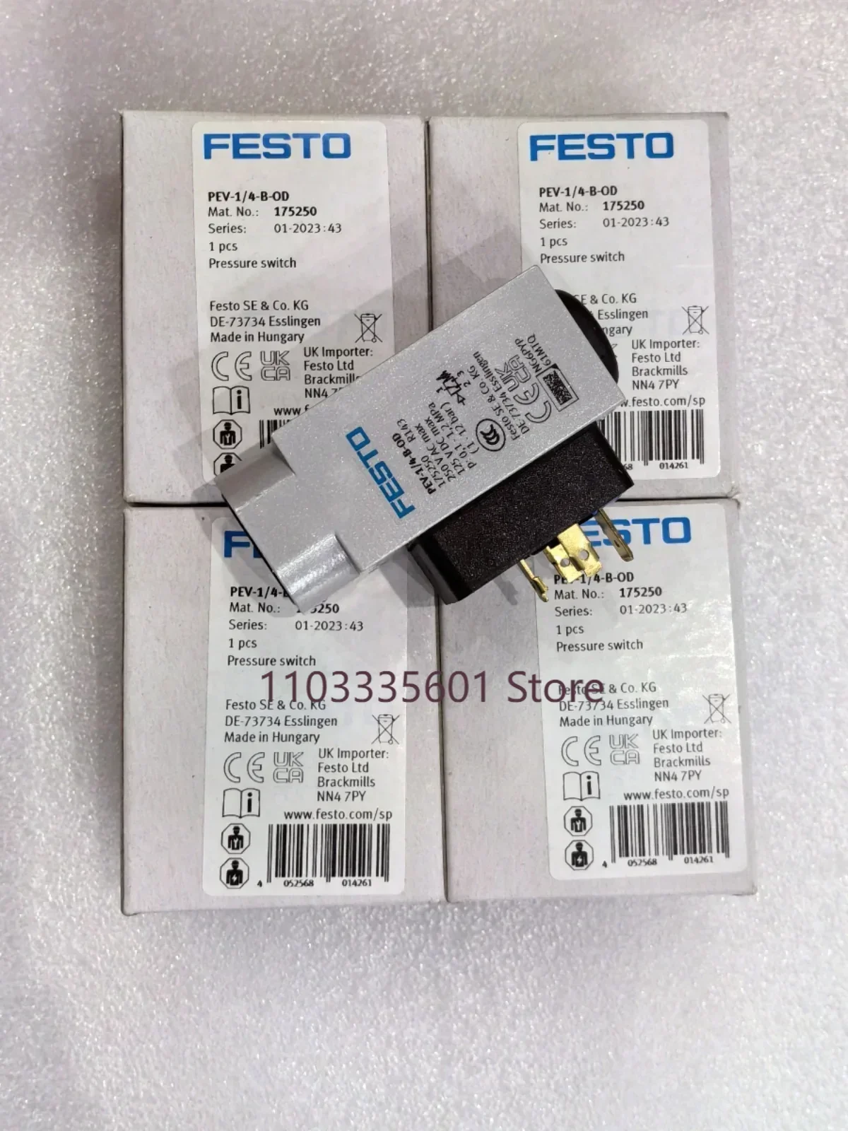 Festo pressure switch PEV-1/4-B 10773 175250 161760 152618 152619 brand new original