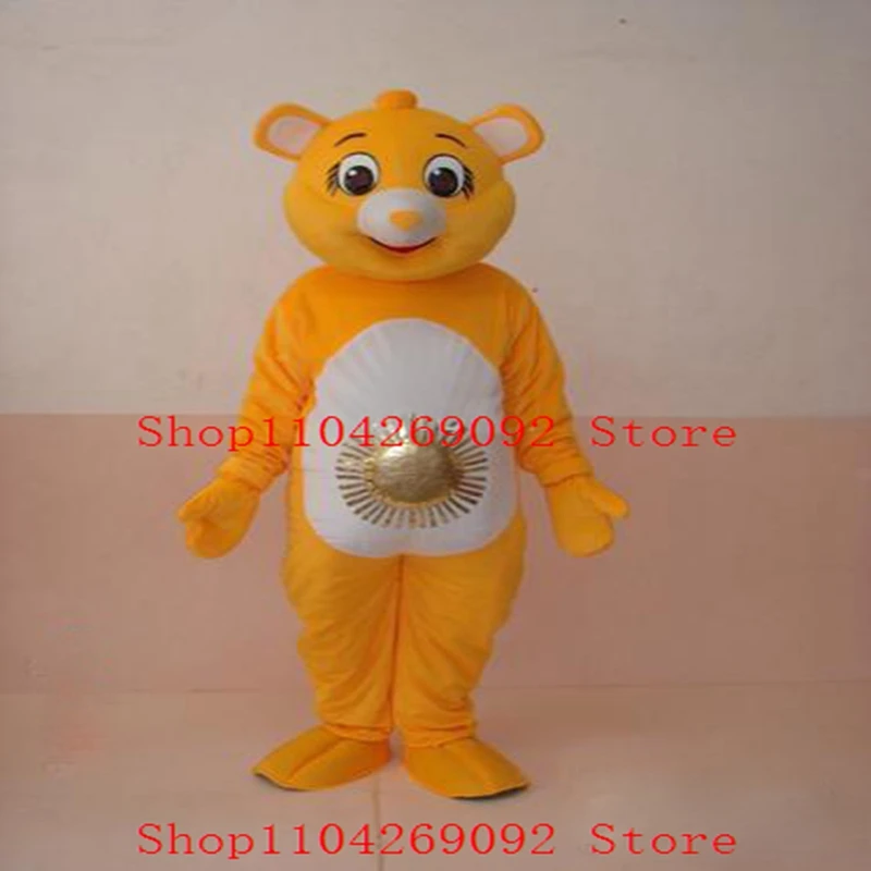 

Yellow Bear Mascot Costume Cartoon Bears Mascotter Birthday Anime Cosplay Costumes Character Party Maskote Halloween Carniva