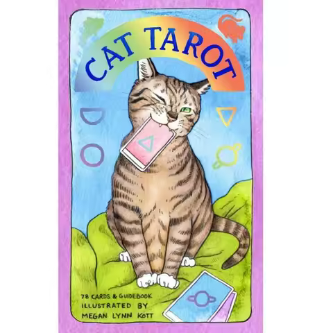 10.3*6cm Cat Tarot: 78 Cards (Whimsical and Humorous Tarot Deck, Stocking Stuffer for Kitten Lovers)
