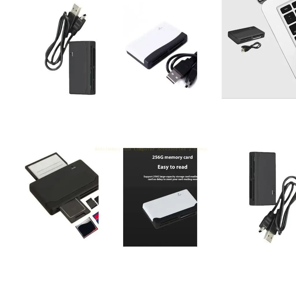 

6 in 1 Card Reader USB Memory Card Reader Fast Data Transmission Six In Card Reader Support TF MS Card