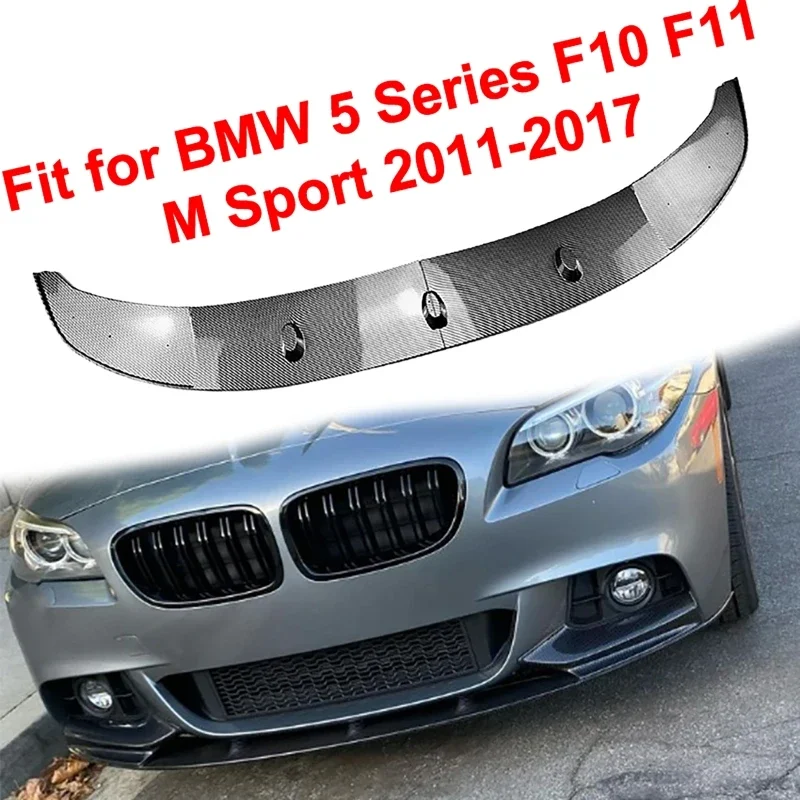 

For BMW 5 Series F10 F11 M Sport M550d 535 528i 2011-2017 Car Front Bumper Lip Diffuser Spoiler Kit Splitter Guard Cover Guard