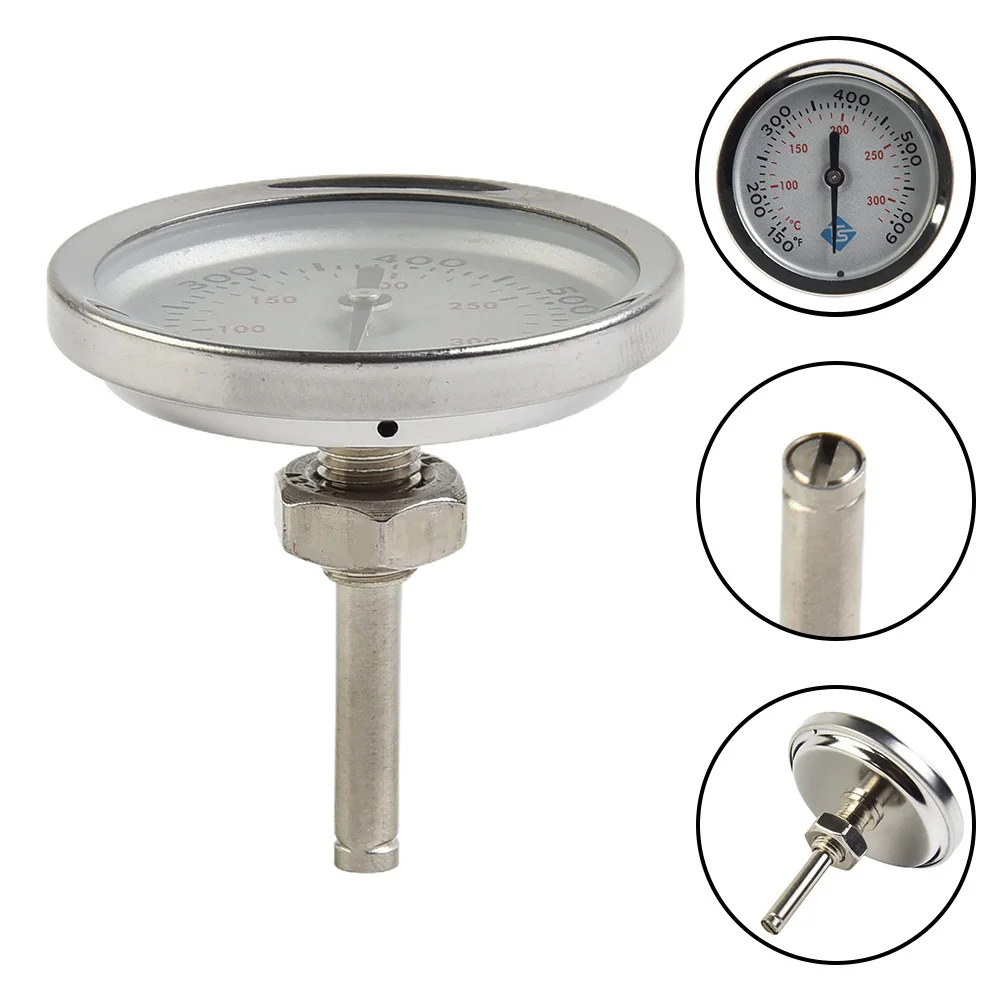 

BBQ Grill Thermometer ForWeber Grill Thermometer 150-600℉ Stainless Steel Grill Thermometer Pointer 46mm Head Diameter OUTDOOR