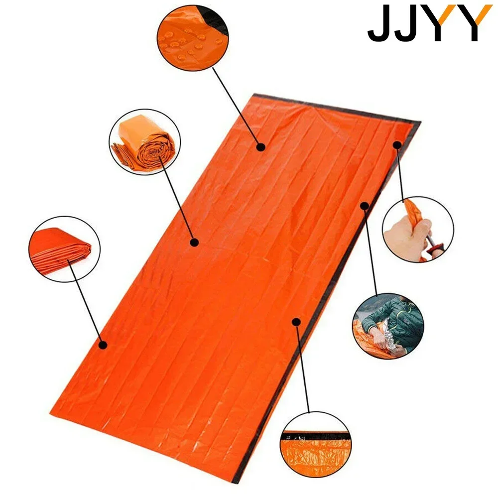 مقاوم للماء بقاء كيس النوم المحمولة في حالات الطوارئ التخييم المشي لمسافات طويلة السفر أدوات والعتاد في الهواء الطلق الملحقات #2