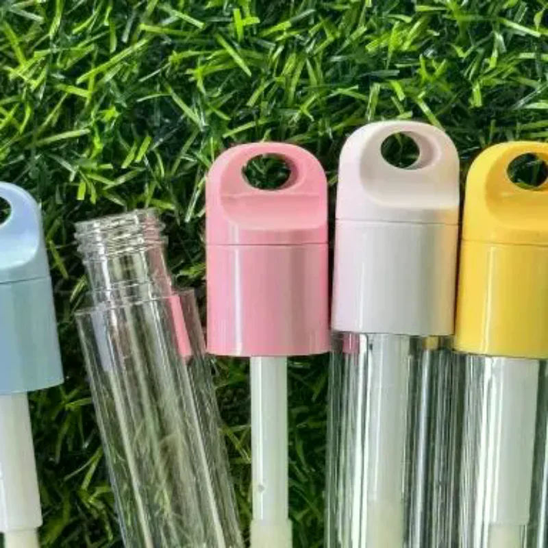 1 قطعة عصا فرشاة كبيرة لطيفة شفافة 4 مللي أنبوب ملمع الشفاه البلاستيكي حاوية ملمع الشفاه الفارغة #1