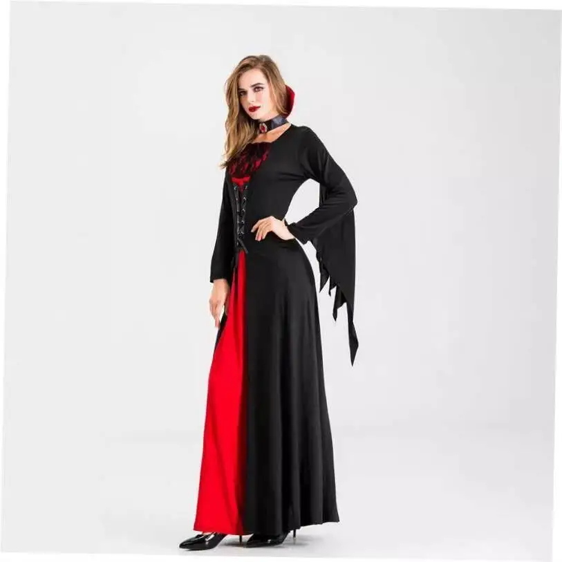 

Halloween Demon Bride Reaper Wizard Cosplay Costume Women's Ethnic Stage Wear Autumn No Brand Registered