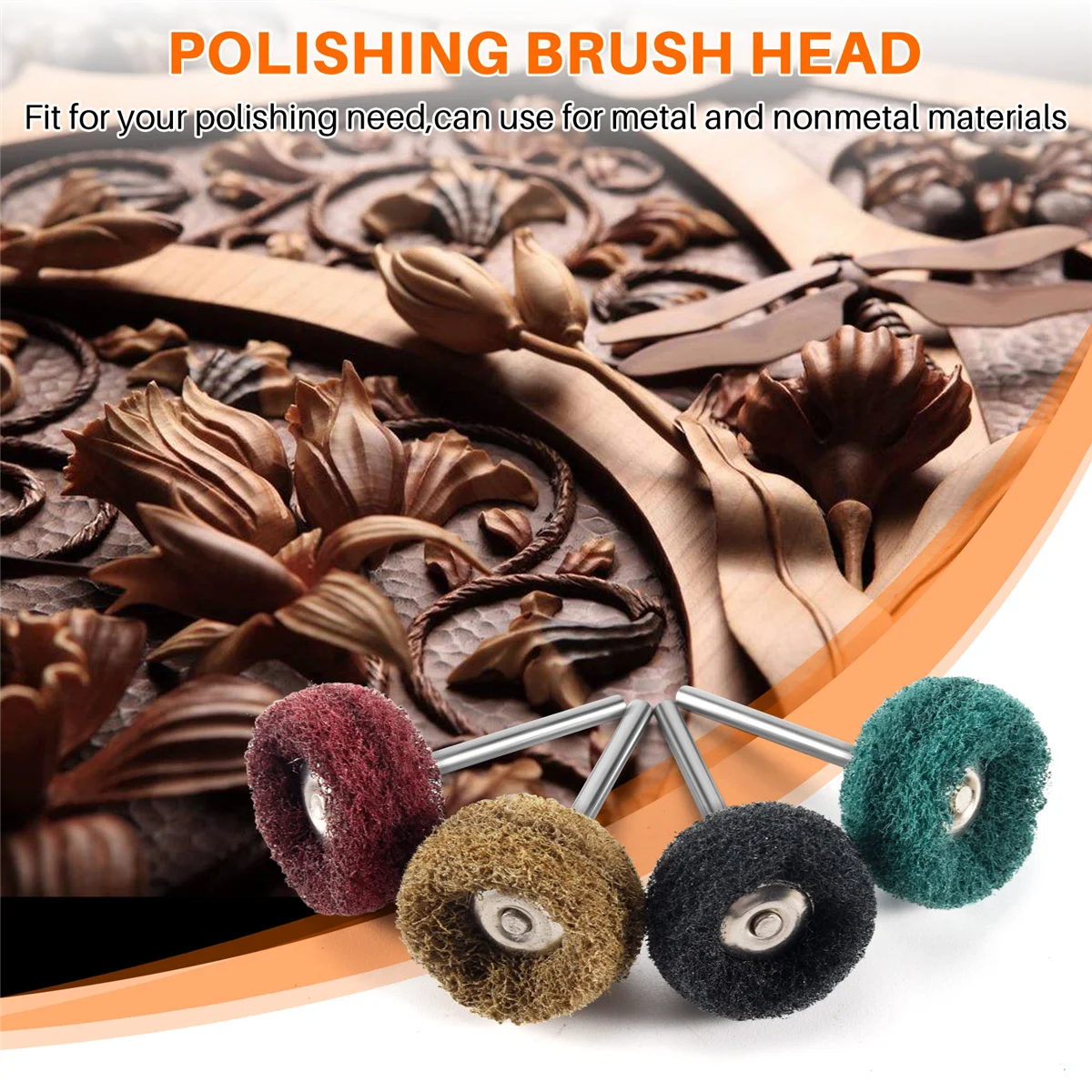 Trending Now 12 pcs Polishing Sanding Polish Wheel Buffer Abrasive Brush Head for Dremel Rotary