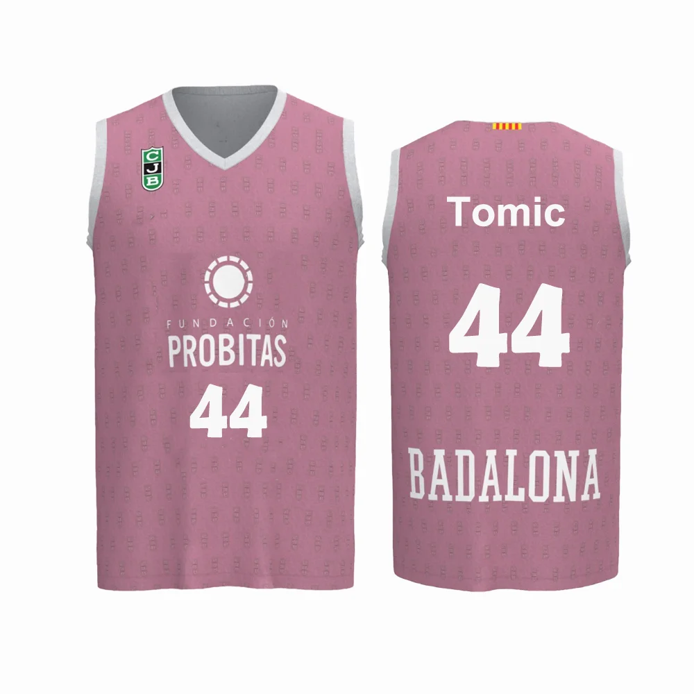 Spanish Basketball 24/25 Ante Tomic Basketball Jersey 2025 Joventut Badalona Basketball Jersey Fan Special Jersey Kit