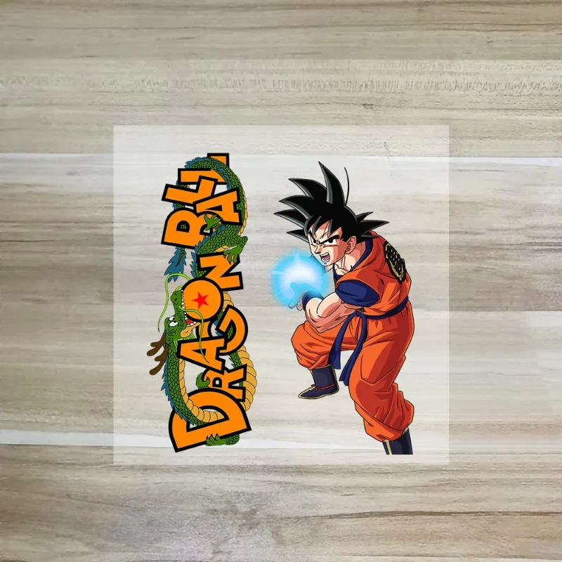 Parche de Dragon Ball, pegatinas de transferencia de hierro, parches de Son Goku Vegeta IV, ropa para niños, apliques de camiseta DIY, pegatina,