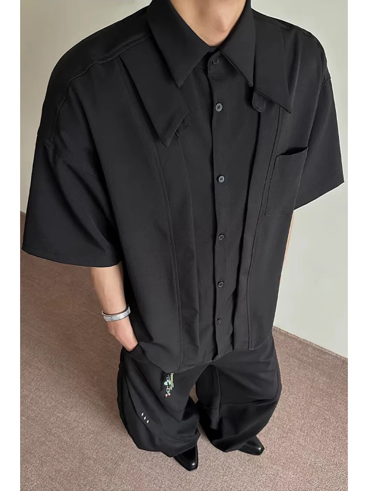 

Cleanfit White ort Sve irt Men's Summer High-End Feeling Haome Patchwork Breathable Polyester Nylon Cosite Fiber