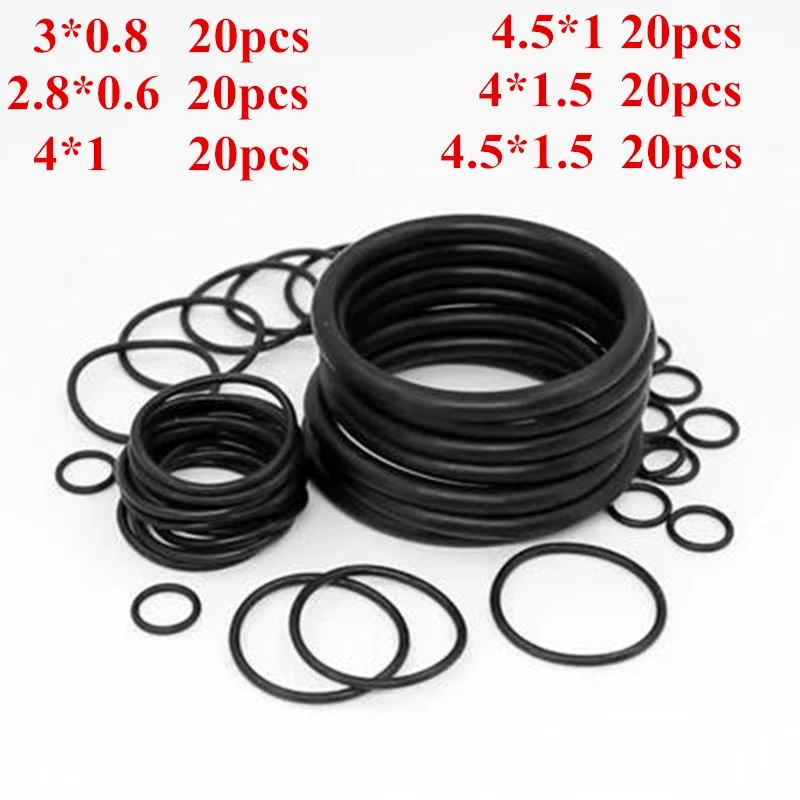 120pcs 6 Size Universal Anti Gas Leak Seal Waterproof Rubber O-Ring Gasket Repair Upgrade Part For Dupont & Famous Brand Lighter