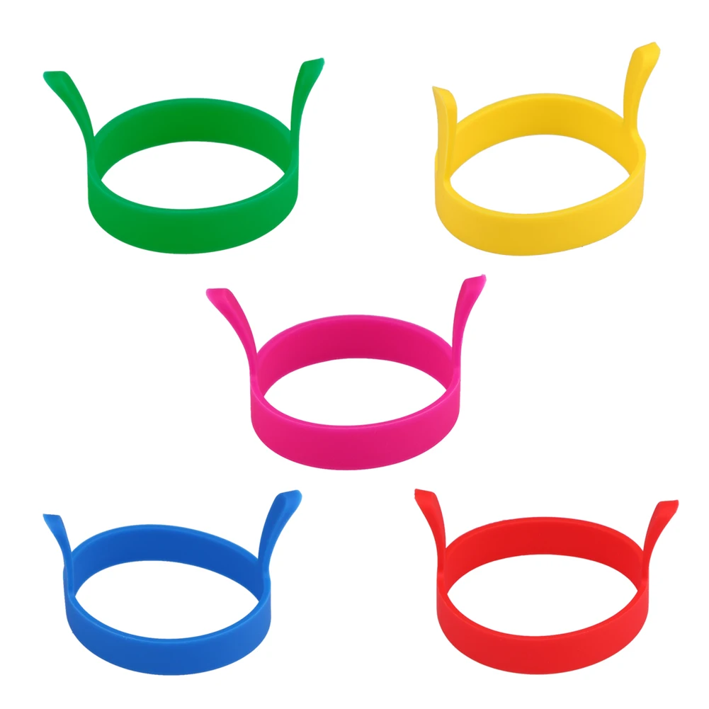 10-1ชิ้นแม่พิมพ์ซิลิโคนสำหรับทอดไข่เกรดอาหารแม่พิมพ์แพนเค้กทรงกลมแบบไม่ติดทนความร้อนอุปกรณ์สำหรับทำอาหารแบบทำมือ