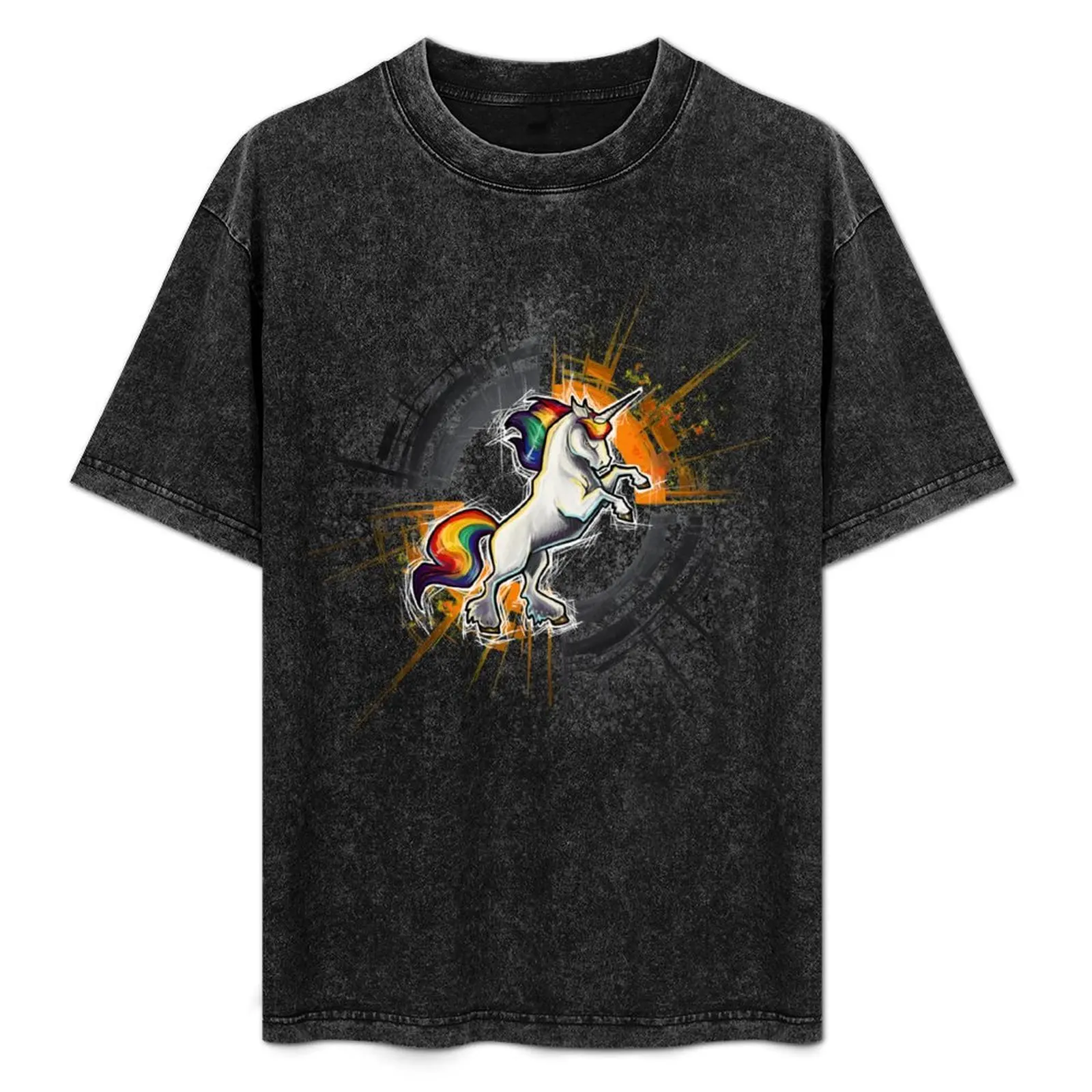 

Death Metal Unicorn T-Shirt Athletic Quick Dry T-Shirt for Men