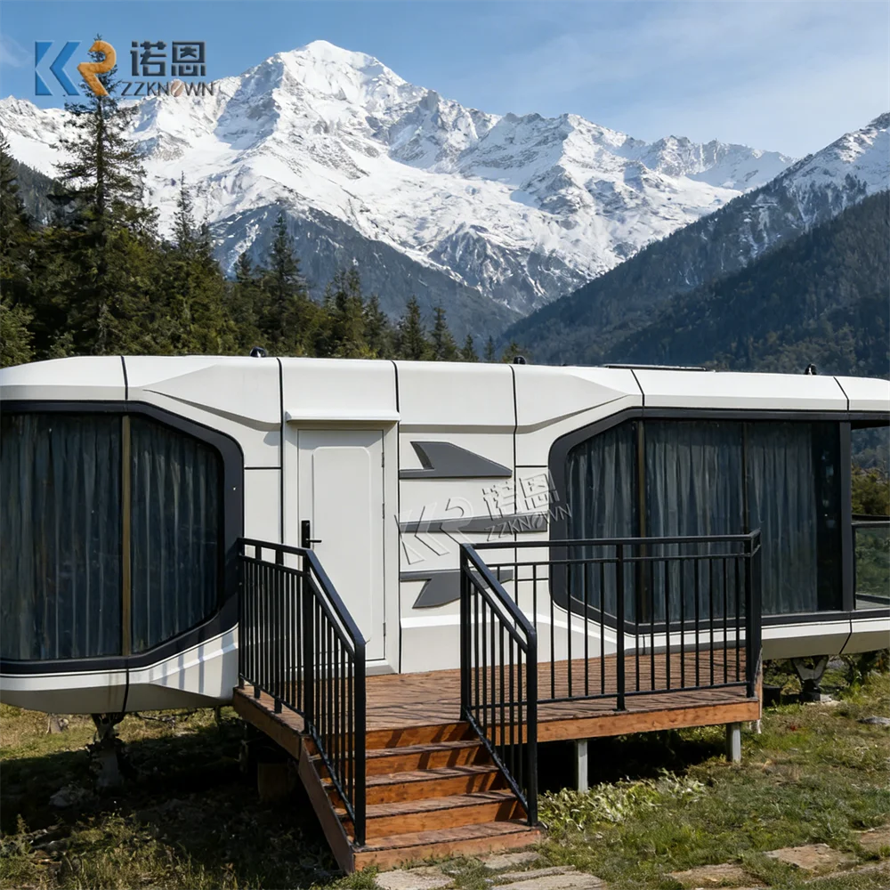 Modular Prefab Pod House Outdoor Capsule Cabin Mobile Space Capsule House Ergonomic Interior Design Home For Camp