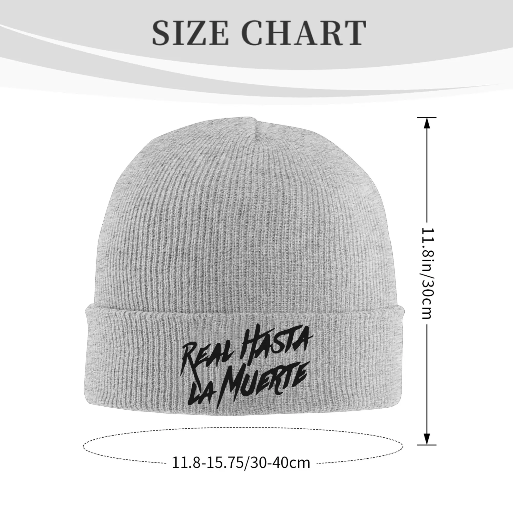 Anuel AA متماسكة قبعة ريال Hasta La Muerte قبعات صغيرة في الهواء الطلق الحرارية مطاطا للجنسين بونيه القبعات الخريف الشتاء قبعات هدية عيد ميلاد