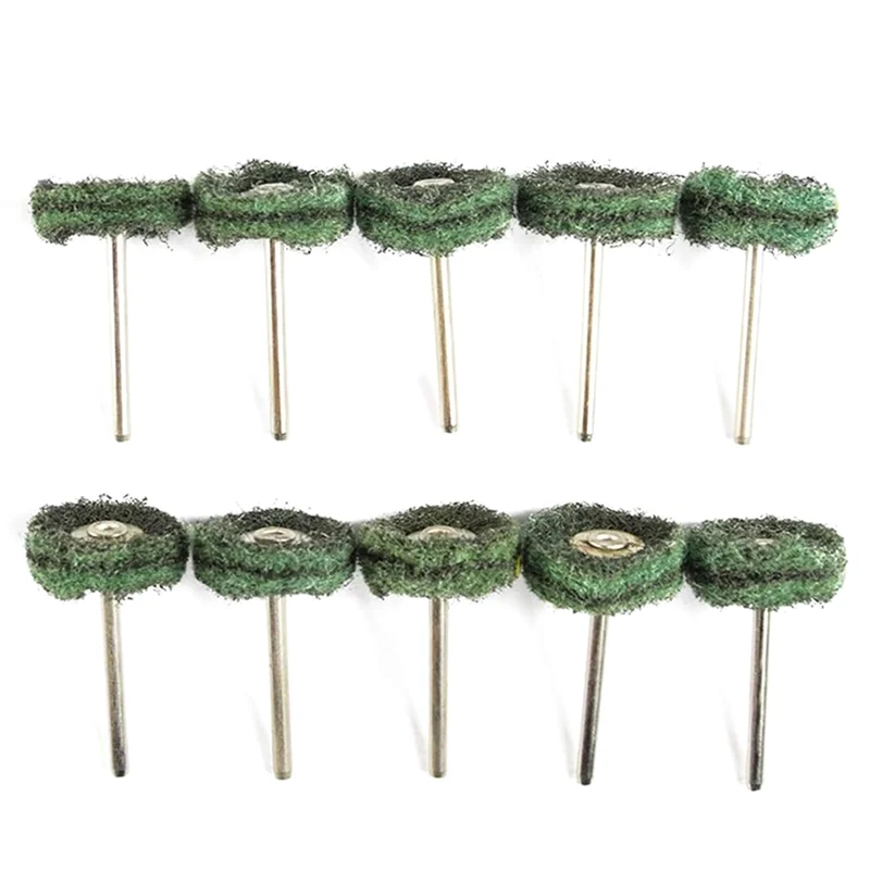 Ruota abrasiva Lucidatura Set di ruote per lucidatura Testa di molatura spazzolata in fibra di nylon per utensile rotante Dremel