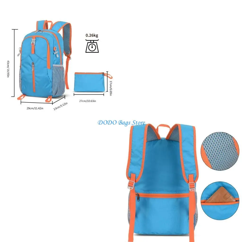 

E8fb Женщины путешествуют рюкзак, мужчина для походов, рюкзак складной рюкзак случайные дневные пакеты бегущий рюкзак для отдыха