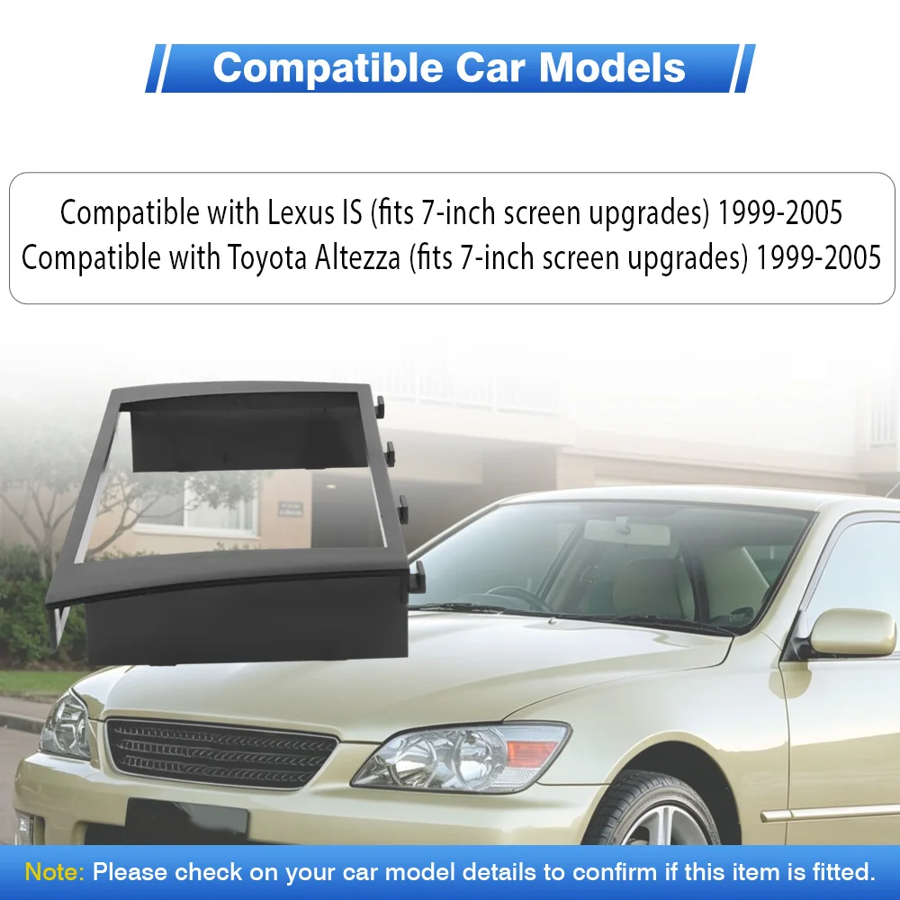 For Lexus IS Toyota Altezza 1999-2005  2 Din 7 Inch Car Radio Fascia Panel  Stereo DVD CD Mounting Dash Frame Kit