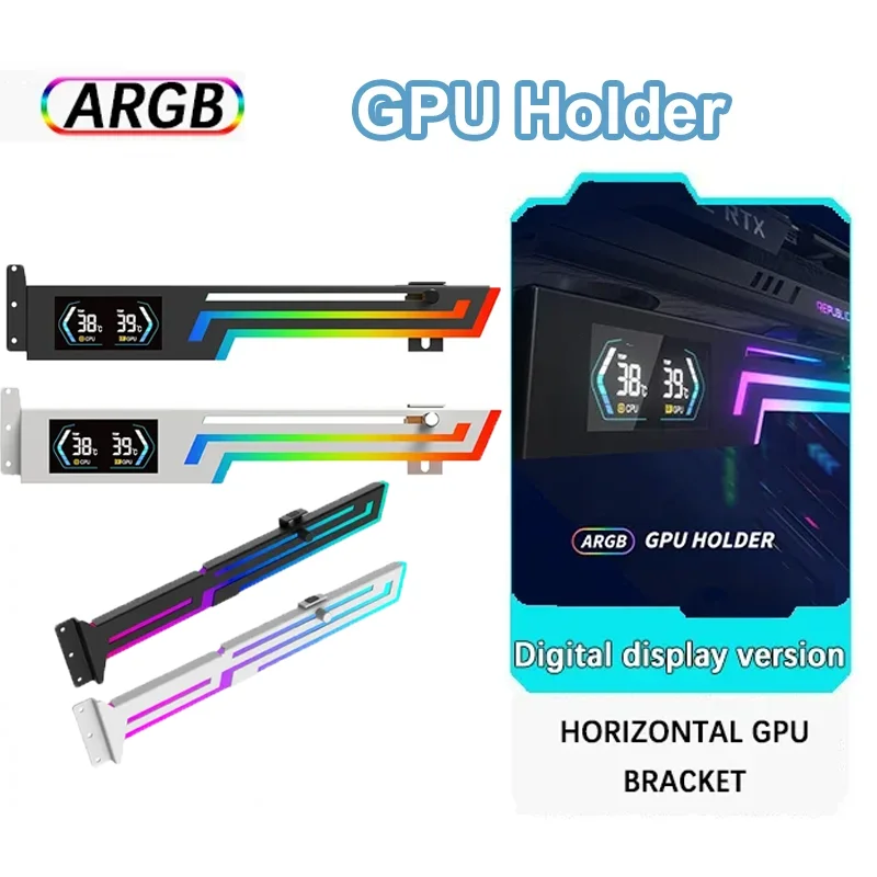 

Universal Graphics Card Bracket Holder GPU Support ASUS TUF AORUS ROG Brand Belief 5V 3Pin ARGB MOD Gamer Case Decoration