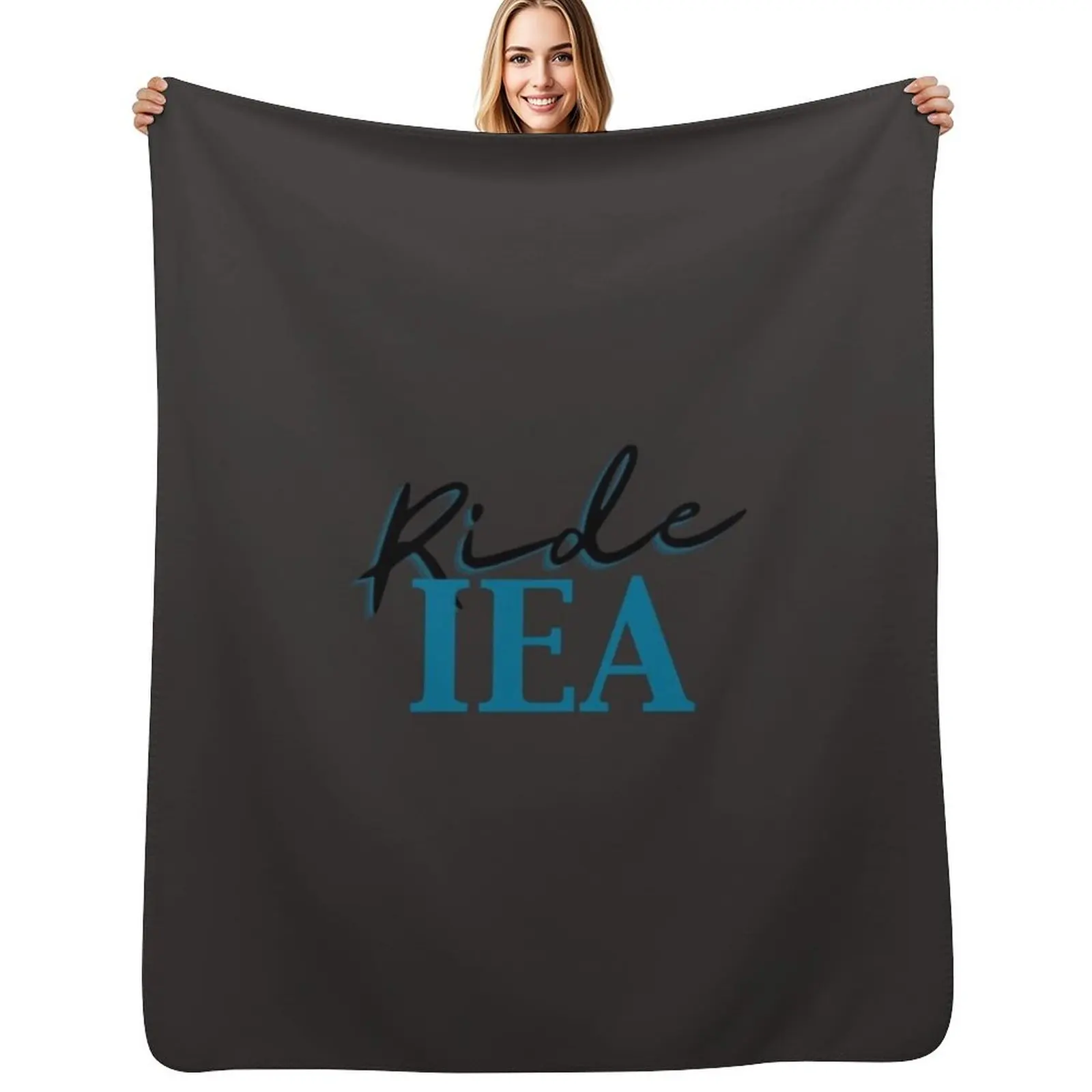 

Ride IEA Sticker Throw Blanket Decorative Beds Soft Plaid Vintage Soft Plush Plaid Blankets