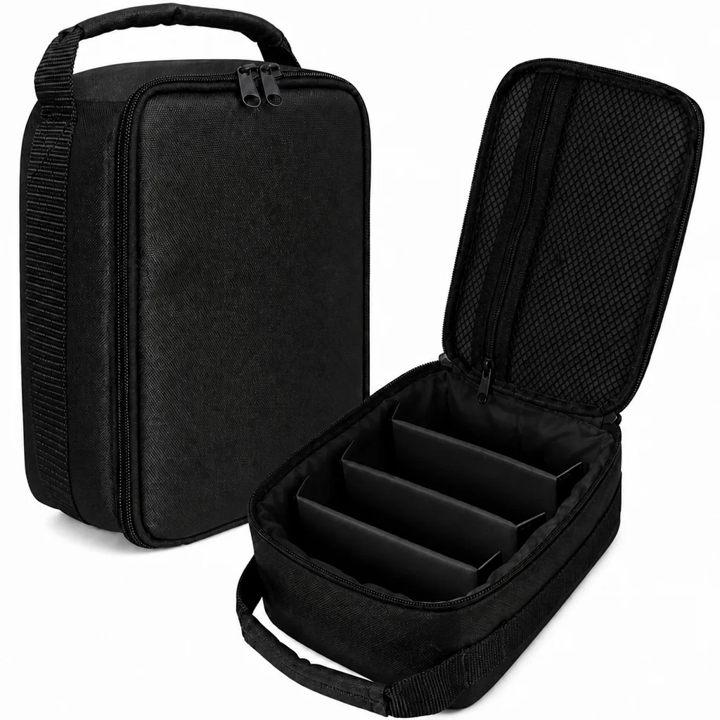 Stay Organized! Waterproof Portable Tackle Bag, 3 Movable Dividers, Holds Spinning/Baitcast/Fly Reels, Compact & Rugged for Outd