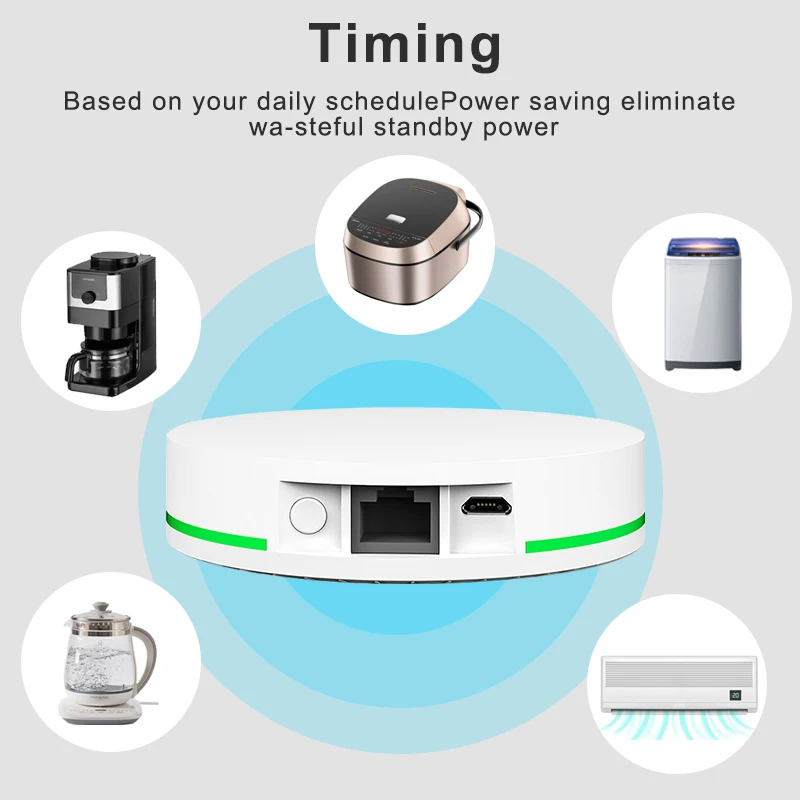 Tuya Zigbee 3.0 Wired Gateway Hub Smart Home Bridge Smart Life App Voice Remote Control Works with Alexa Google Apple Home