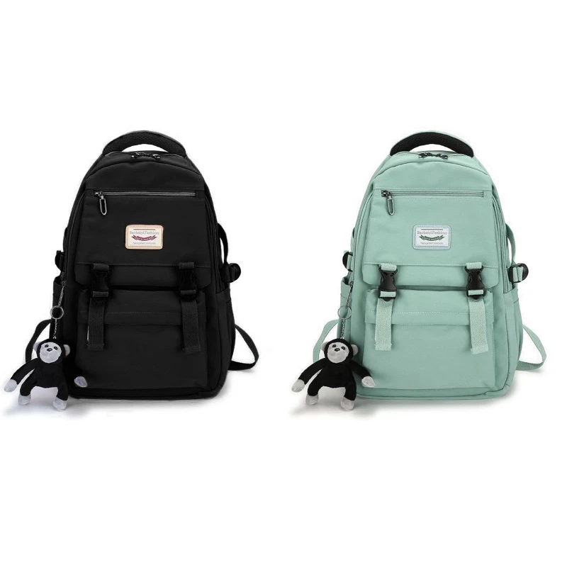 

Fashion School Backpack Large Capacity Casual Rucksack Travel Bag for Women Girl Boy Youth Nylon Bookbag Daypack