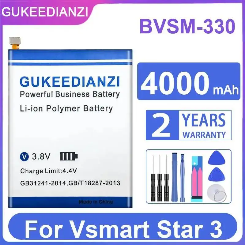 

Высокосовместимая батарея для мобильного телефона Bvsm-330 емкостью 4000 мАч для Vsmart Star 3