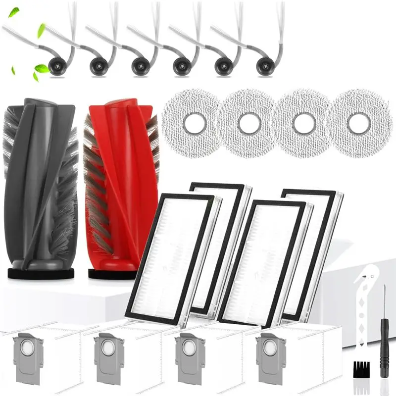 

Основная щетка ABFA, боковые щетки, фильтры, салфетки, мешки для сбора пыли для робота-пылесоса Roborock Saros 10R/G20S Ultra, аксессуары