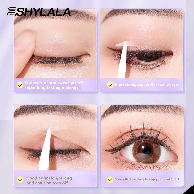 180/216/240 Pz Adesivo per palpebre invisibile Strisce per sollevamento occhi in pizzo Nastro per doppia palpebra Adesivi adesivi Nastro per occhi Strumenti Nastro per ciglia