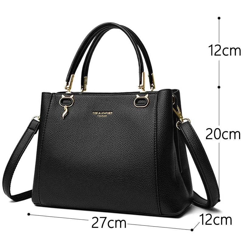 Womens leather bag high-capacity Female tote Bag women 2024 brand designer luxury bags lady Shoulder bag Mommy bags Sac a main