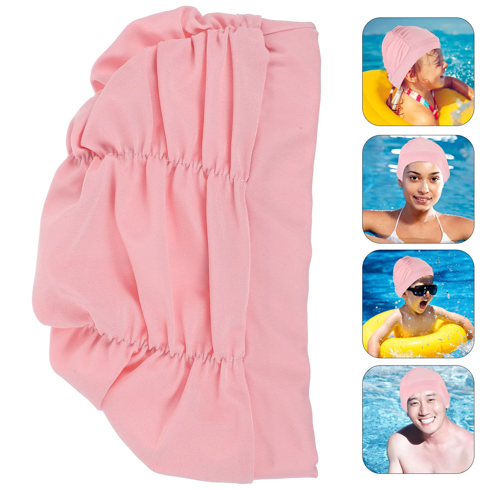 

Swim Cap for Women and Men Adult Comfortable Long Hair Swimming Cap Non-Slip Flexible Bath Swim Hat for Pool Beach