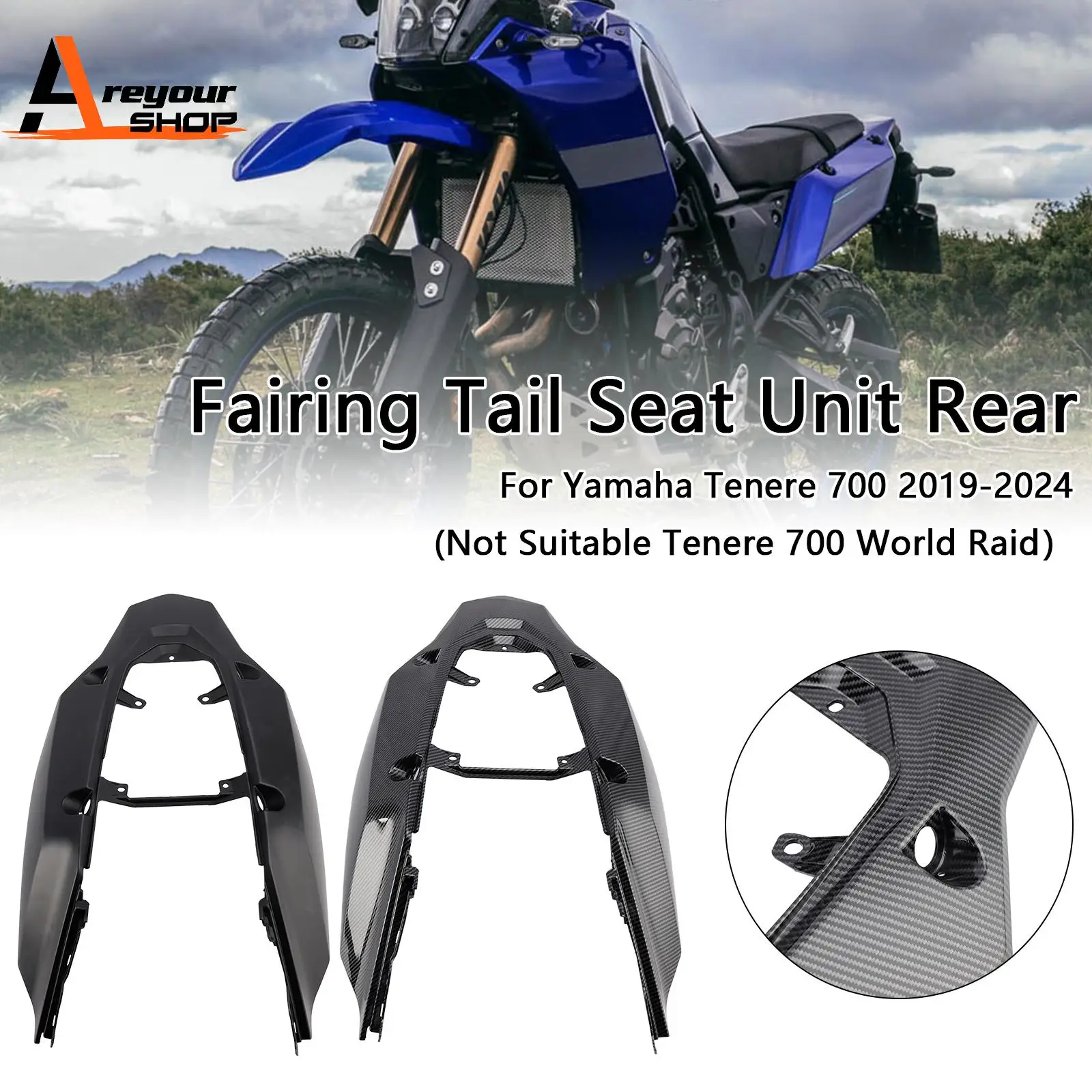 Fairing Tail Seat Unit Rear for Yamaha Tenere 700 2019-2024