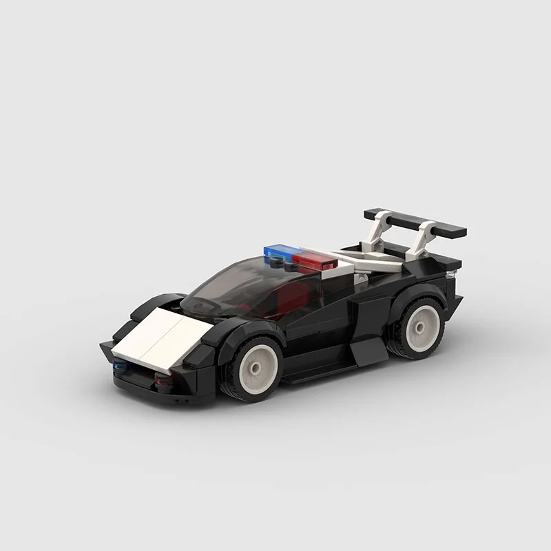 

Специальный полицейский патрульный спортивный автомобиль, совместимый с Lego, из мелких деталей, конструктор MOC, развивающая игрушка-модель автомобиля для самостоятельной сборки, оптом