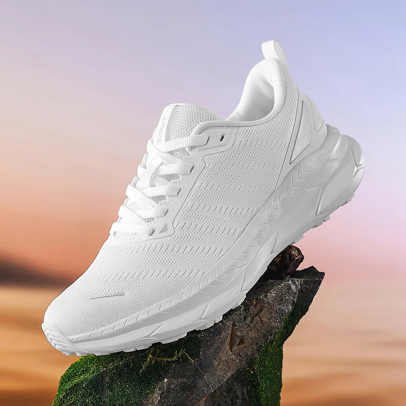 Bestseller herfstschoenen voor heren 2025, ademende sportschoenen van mesh, schokabsorberende hardloopschoenen, snelheidstraining, antislip hiki