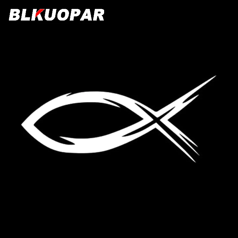 BLKUOPAR Christian Fish Tribal Car Sticker Scratch-proof Personalized Decal Original Funny Fashionable Laptop Car Accessories