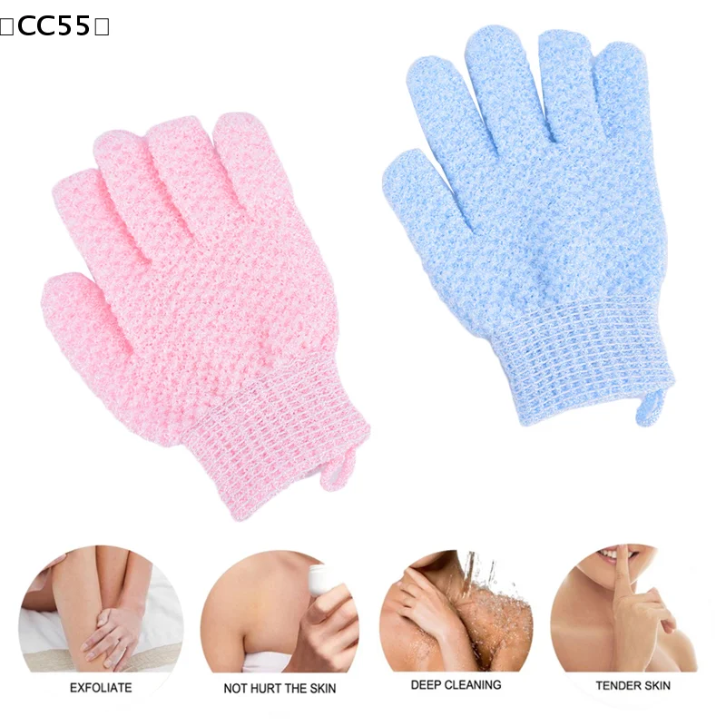 

〔CC55〕1PC Peeling Exfoliating Mitt Glove For Shower Scrub Gloves Sponge SPA Bath Glove