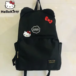 Sanrio Embroidery Hello Kitty Women Backpack New Y2k Cute Cartoon Large Capacity Travel Bag Korean Fashion Students Shoulder Bag