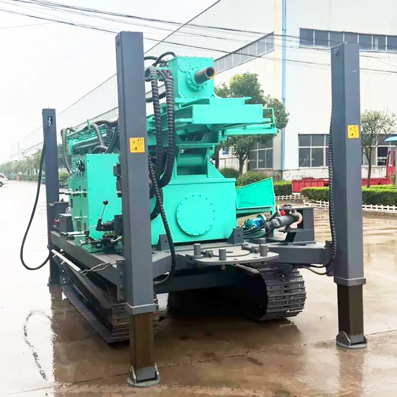 تخصيص جهاز الحفر الهيدروليكي الزاحف شنت آلة حفر آبار المياه المتنقلة 350 متر جهاز حفر الآبار الهوائية