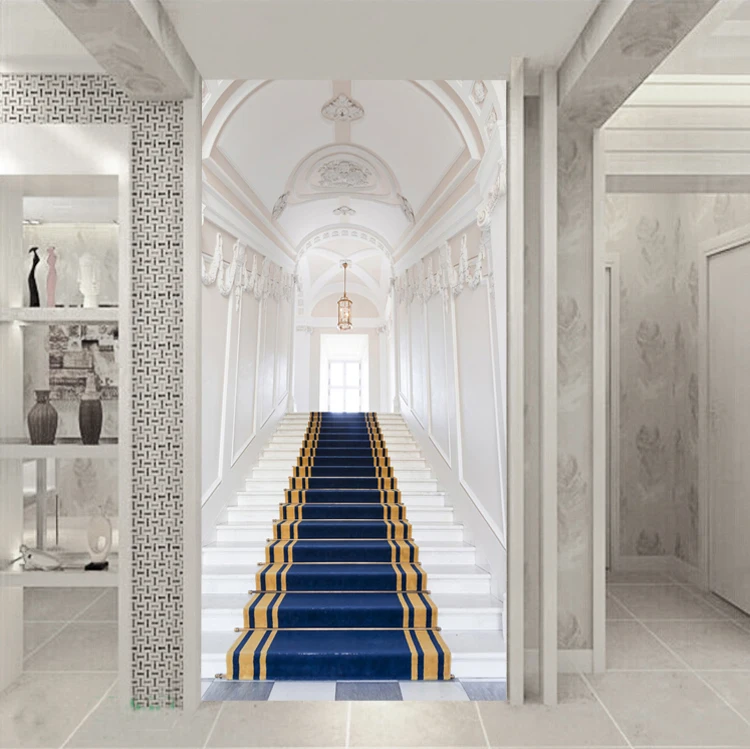 custom 3d wallpaper hallway vertical version background wall corridor extends European palace mural waterproof 8d self adhesive